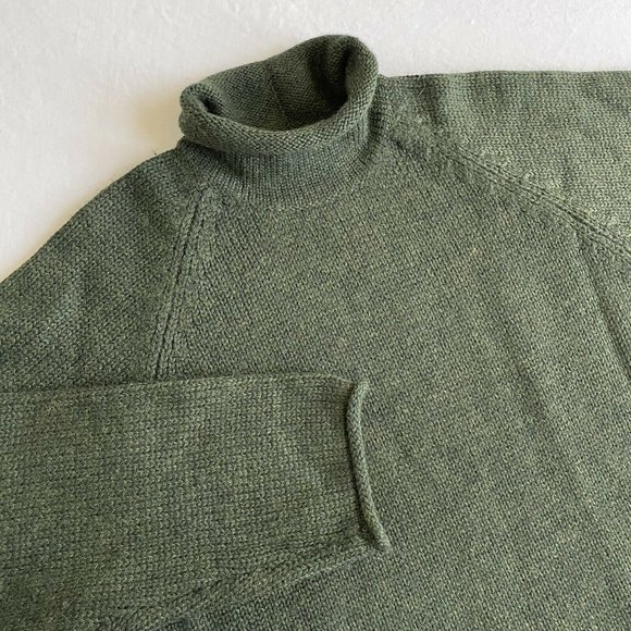J. Crew Other - J Crew Mens Vintage Oarsman? Dark Green Wool Roll Neck Sweater Medium